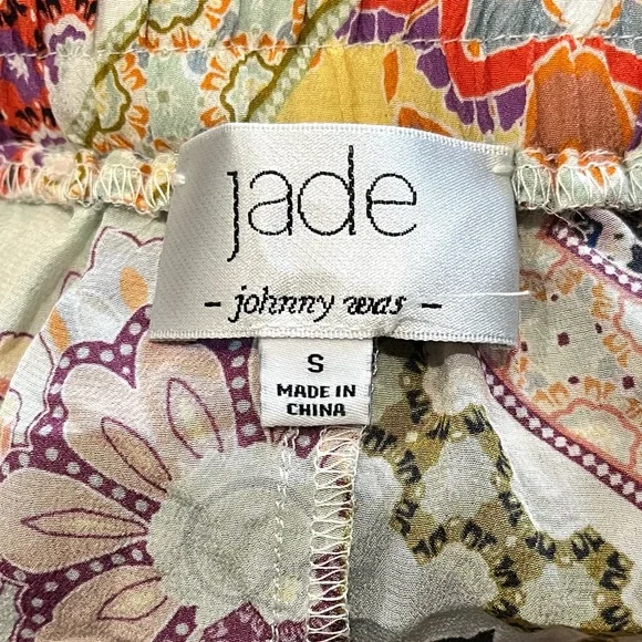 Johnny Was Jade Lucero silk wide leg crop pants - Picture 6 of 7